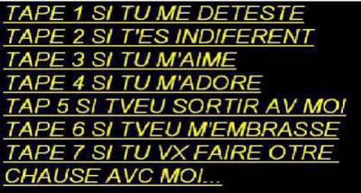 1 jusqu' 7 .....
